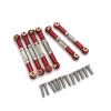 RC Car Accessories For Gladiator For ZD MT16 MT14R PT14R BX12 X12S 1/14 Metal Adjustable Tie Rod Remote Control Car Accessories Upgrades And Replacements(Red) view 1