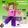 160 Pcs Magnetic Blocks - Magnetic Building Blocks for Kids Ages 4-8, Magnet Cubes Stacking Toy, Classroom STEM Toys, Birthday Gift for 3+ Year Old Boys Girls (Patent Pending) view 2