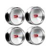 4pcs 1. 9inch Beadlock Metal Wheel Hub Rim for 1/10 Scale RC Crawler Compatible with 90046 AXI03007 and Similar Models view 1