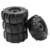 4PCS 2. 2" 3. 0" Sling Shot Sand Snow Wheel Tires Compatible with 1 10 Scale RC Short Course Trucks Such As 22S DR10 i and Similar Models view 1