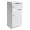 1/12 Scale Dollhouse Refrigerator Miniature Fridge Kitchen Furniture Wooden Doll House Mini Accessories Living Room Dining Decoration Modern Playhouse Decor Prop Model, White (2.4x2.1 x5.2inch) view 1