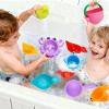 10 Pcs Bath Toys for Kids Ages 1-3, Bathtub & Pool Water Toys for Toddlers 1-3 & Babies 12-18 Months, Water Table Accessories with Floating Ducks, Stacking Cups & Pouring Fun for Boys Girls view 3