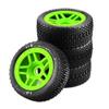 4Pcs 113mm 1/8 1/10 Short Course Tires with 12mm Wheel Hex Compatible with Vkar SCTX10 i RC Car ZD Hongnuo and Other Similar Models(Green) view 1