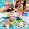 10 Pcs Bath Toys for Kids Ages 1-3, Bathtub & Pool Water Toys for Toddlers 1-3 & Babies 12-18 Months, Water Table Accessories with Floating Boats, Stacking Cups & Pouring Fun for Boys Girls view 2
