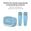 myFirst Voice 2 Kids Bluetooth Karaoke Speaker with 2 Mics | Portable Singing Machine for Children | 5 Voice Changing Effects & Wireless Mic (Blue) view 2