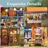 Miniature House Kit, Dollhouse Kit, Miniature Kit, DIY Mini House Building Kit for Adult Teen, Fairy Tale Wonderhouse Dollhouse Shop view 3