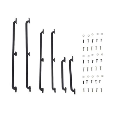 RC Car Body Shell Handrail Metal Upgrade Replacement Accessory Sturdy Durable Realistic Decoration for AXIAL HSP HPI Black 75mm 135mm 150mm 6 Pack