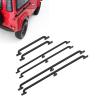 RC Car Body Shell Handrail Metal Upgrade Replacement Accessory Sturdy Durable Realistic Decoration for AXIAL HSP HPI Black 75mm 135mm 150mm 6 Pack view 4