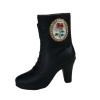 1/6 Scale Female Figure Boots High Heeled Shoes,Doll Accessories,Sturdy,Trendy,Miniature Action Figure Shoes for 12" Figures, Black Short view 1
