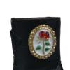 1/6 Scale Female Figure Boots High Heeled Shoes,Doll Accessories,Sturdy,Trendy,Miniature Action Figure Shoes for 12" Figures, Black Short view 2
