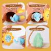 PIIKAGO Baby Toys 6-12 Months - Tree Stump with 5 Stuffed Safari Animals, Soft Busy Montessori Toys with Rattle, Crinkle, Squeaker, Mirror, Sensory Toys for Toddlers 1-3, Christmas Birthday Gift view 4