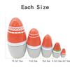 Konrisa Dwarf Santa Claus Nesting Dolls Matryoshka Russian Wooden Figure Dolls Birthday Party Supplies, Set of 5 view 3