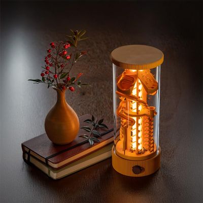 3DTOOLS Bamboo Makerworld 360 Rotating Marble Run - Enclosed with Lights for Bambu 3D Printer Creator Program ZH057