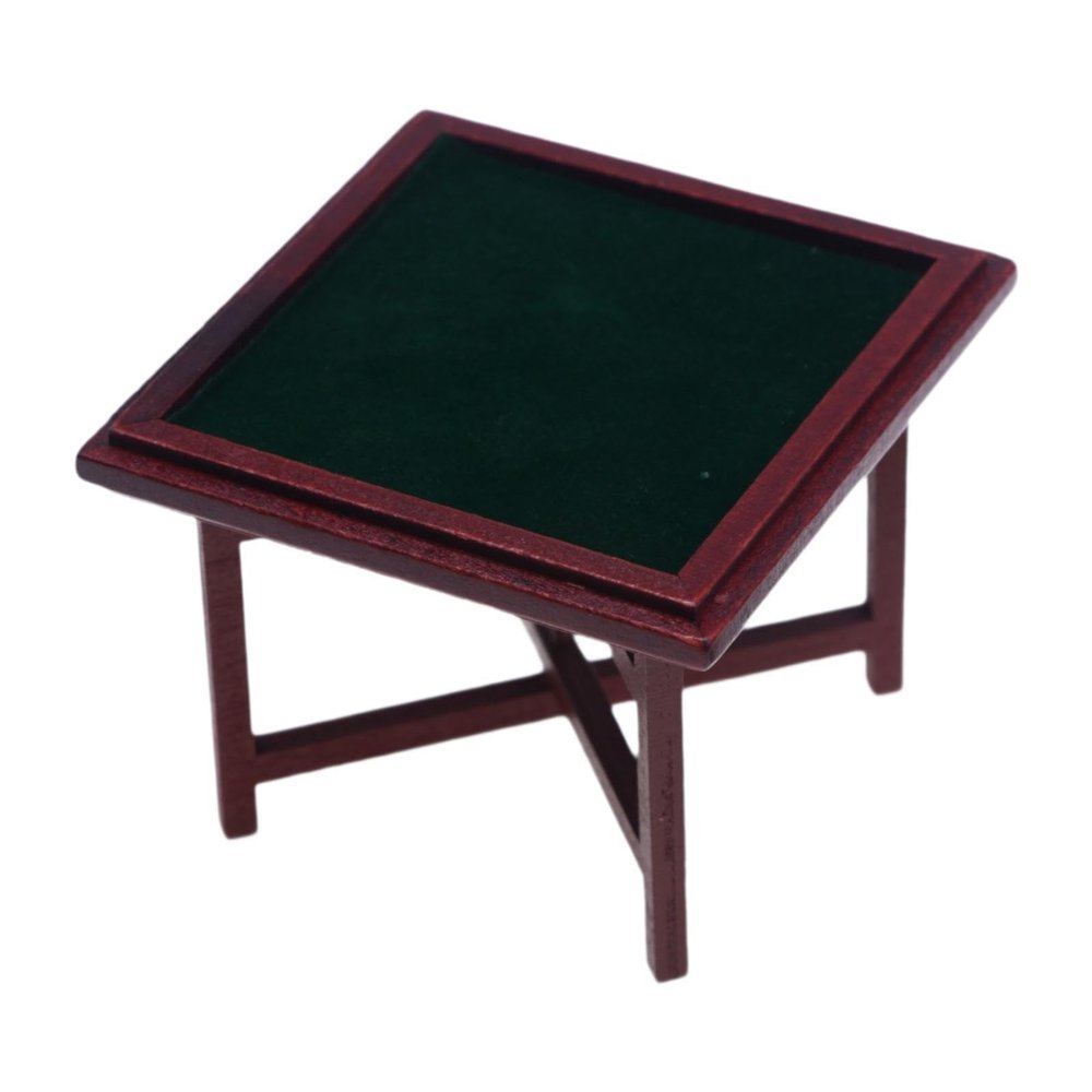 1/12 Miniature Mahjong Set, Dollhouse Gaming Table Chairs, Mahjong Furniture Model, Mahjong Table