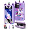 Kids Smart Phone for Girls, Christmas Birthday Gifts for Girls Age 3-10 Kids Toys Cell Phone, 2.8" Touchscreen Toddler Learning Play Toy Phone with Dual Camera, Game, Music Player, 32GB Card & Bag view 1