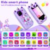 Kids Smart Phone for Girls, Christmas Birthday Gifts for Girls Age 3-10 Kids Toys Cell Phone, 2.8" Touchscreen Toddler Learning Play Toy Phone with Dual Camera, Game, Music Player, 32GB Card & Bag view 2