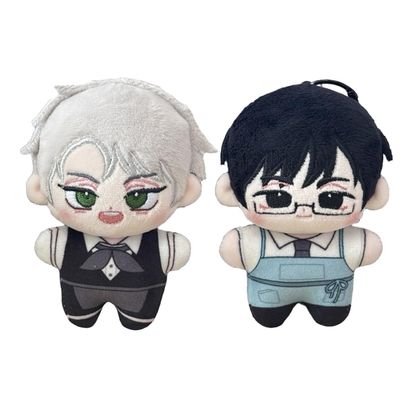 2PCS Till Ivan Plush Pendant Luca Mizi Anime Stuffed Figure Cute Cartoon Throw Pillow Bag Anime Cosplay Plush Doll Keychain Decor