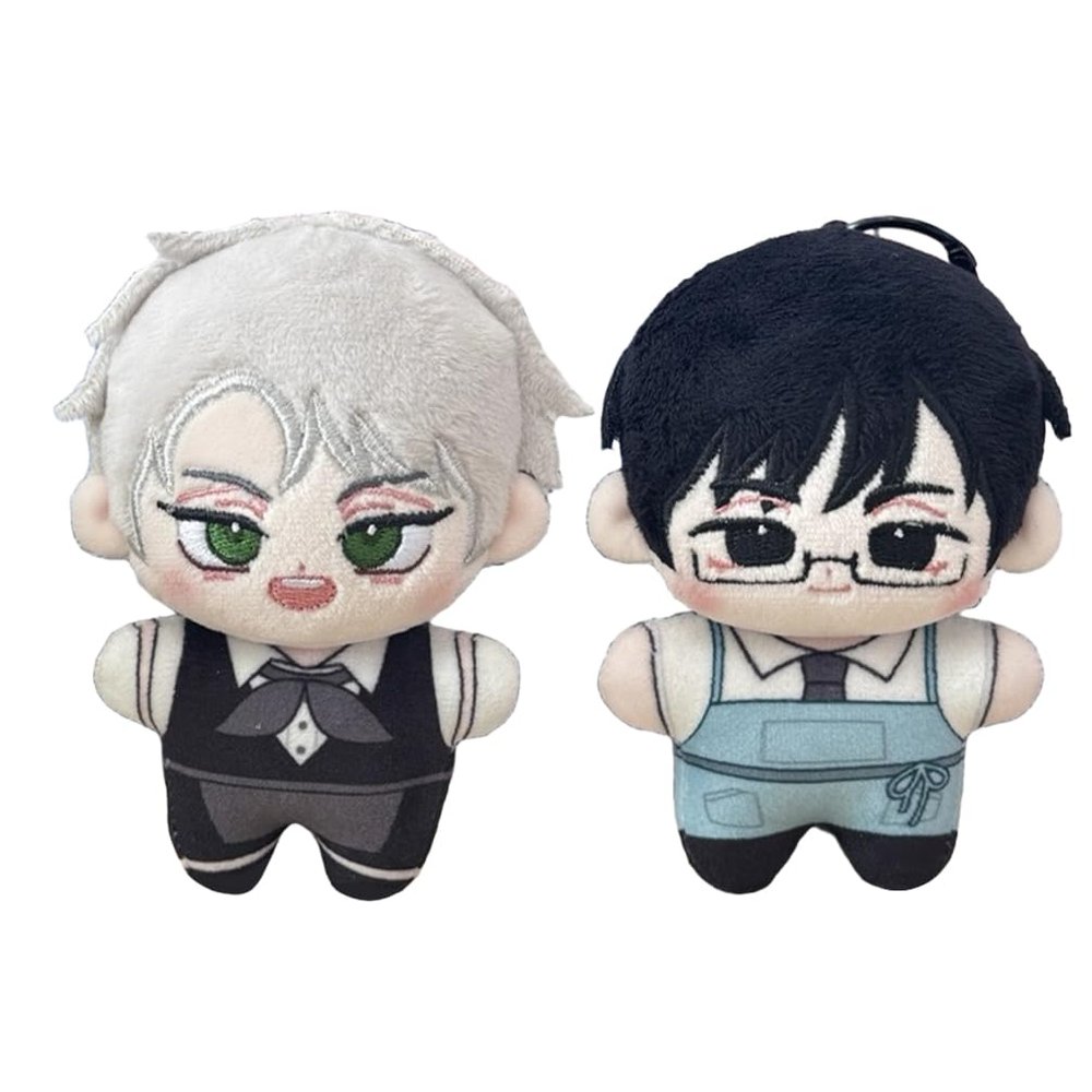 2PCS Till Ivan Plush Pendant Luca Mizi Anime Stuffed Figure Cute Cartoon Throw Pillow Bag Anime Cosplay Plush Doll Keychain Decor