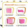 24PCS Foam Cubes 5"x5"x5"- Foam Pit Blocks Set, Soft Stacking Blocks for Indoor Games,Trampolines, Gymnastics, Parkour & Action Sport (Pink and Yellow) view 3