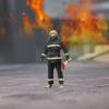 TTETTZ 1/64 Resin Firefighter Figures Tiny People Model Realistic Collectibles Sand Table Ornament for Diorama Building DIY Scene Layout Decoration, Style C view 3