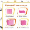 24PCS Foam Cubes 5"x5"x5"- Foam Pit Blocks Set, Soft Stacking Blocks for Indoor Games,Trampolines, Gymnastics, Parkour & Action Sport (Pink and Orange) view 3