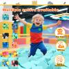 24PCS Foam Cubes 5"x5"x5"- Foam Pit Blocks Set, Soft Stacking Blocks for Indoor Games,Trampolines, Gymnastics, Parkour & Action Sport (Pink and Orange) view 4