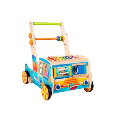 TTETTZ Push Walking Toy Activity Center Stand, Push, Walk Learning and Walking Toy Music Toy for 12~18 Months Children, Bear