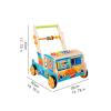 TTETTZ Push Walking Toy Activity Center Stand, Push, Walk Learning and Walking Toy Music Toy for 12~18 Months Children, Bear view 4