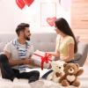 Adorlynetty 13.7 Teddy Bear Stuffed Animals with Heart, Cute Teddy Bear Plush for Kids Baby Girls BoysBeige view 2