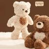 Adorlynetty 13.7 Teddy Bear Stuffed Animals with Heart, Cute Teddy Bear Plush for Kids Baby Girls BoysBeige view 4
