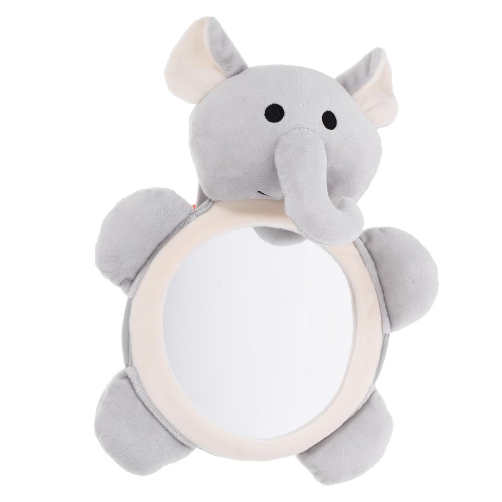 FOYTOKI Cartoon Car Mirror Shatterproof Acrylic Safety Observation Mirror for Car Seat Easy Installation Cute Animal Design for Boys