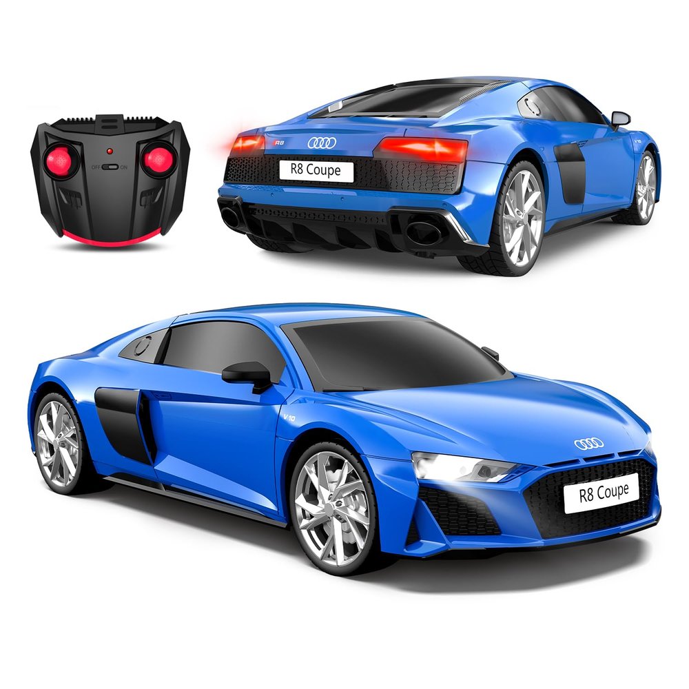 AEROQUEST 1:24 Audi R8 Coupe Remote Control CarBlue