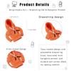7 Inch Desk Goose Outfits Hoodies Tabletop Goose Accessory Mini Porch Goose Costume Magnetic Goose Statue Key Holder Clothes for Table Decor (Orange) view 2