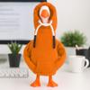 7 Inch Desk Goose Outfits Hoodies Tabletop Goose Accessory Mini Porch Goose Costume Magnetic Goose Statue Key Holder Clothes for Table Decor (Orange) view 4