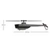 HOENTECH C128 RC Helicopter with 1080P Camera, 4CH Single-Rotor Brushless Military Drone with Optical Flow & Altitude Hold, One-Key Takeoff, RTF RC Aircraft for Adults & Beginners view 4