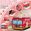 Dolanus Fire Truck Play Tent Pop up for Kids Age 3, Playhouse Toys for 3 4 5 Kid Years Old Toddlers Boys Girls, Indoor Outdoor Firetruck Toy, Birthday Gifts for 3+ Year Old Baby view 2