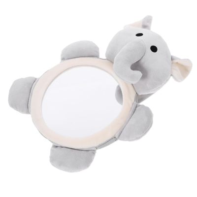 HAPINARY Shatterproof Acrylic Rear View Car Mirror for Safety Cartoon Animal Design Construction Easy Installation for Backseat Observation