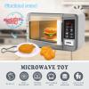 Microwave Oven Toy Kids Kitchen Playset High Simulation Accessories Ornaments Pretend Play Appliance Set for Toddlers, Cookware Toy Set for Girls Boys Birthday Gifts view 2