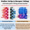 ZyCooom Little Ouchies Spiky Pain Stim Rotation Dual-End, Larger Size Pointed Sensory Pocket Toy Adults for Stress & Anxiety & Focus Relief, Novelty Gift for Friends/Coworkers-Blue/Purple view 3