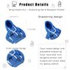 7 Inch Desk Goose Outfits Red Hoodies Tabletop Goose Accessory Mini Porch Goose Costume Magnetic Goose Statue Key Holder Clothes for Table Decor (Blue) view 2