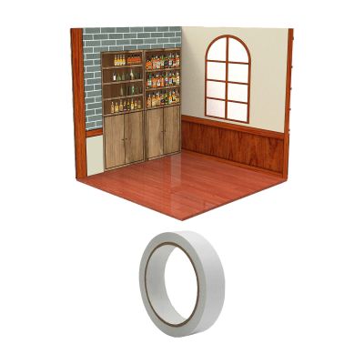 1:12 Figures Background Backdrop Collection Storage Model Scene Show for Action Figures Diecast Car Scene 215x215mm, Bar