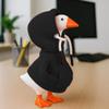 7 Inch Desk Goose Outfits Red Hoodies Tabletop Goose Accessory Mini Porch Goose Costume Magnetic Goose Statue Key Holder Clothes for Table Decor (Black) view 3