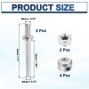 MECCANIXITY 3/16 Inch Diameter x 1.7 Inch Length 2 Set Landing Gear Axle Shaft Drive Axle with Nuts for RC Airplane view 2