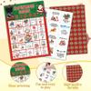 Christmas Songs Bingo Game Cards, Xmas Party Games, Christmas Party Game Decor, Winter Holiday Games, Bingo Sets for Adults Large Group, Winter Theme Party Activity Supplies -A19 view 3