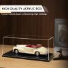 1:18 No Assembly Diecast Display Case with Plastic Base - Acrylic Model Car Display Boxes - Dustproof Showcase for Collectibles Memorabilia (1, 1:18) view 4