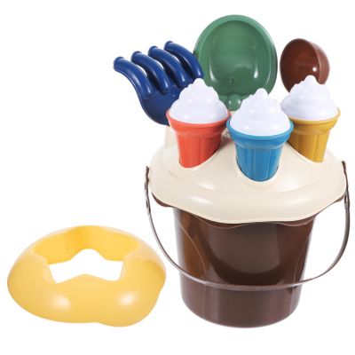 Beaupretty Childrens Beach Sand Digging Tools with Shovel Bucket for Beaches Parks and Backyards Safe Rounded Edges No Scratch Random Color Random Color
