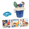 Beaupretty Childrens Beach Sand Digging Tools with Shovel Bucket for Beaches Parks and Backyards Safe Rounded Edges No Scratch Random Color Random Color view 2