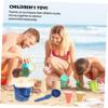 Beaupretty Childrens Beach Sand Digging Tools with Shovel Bucket for Beaches Parks and Backyards Safe Rounded Edges No Scratch Random Color Random Color view 3