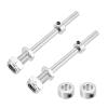 MECCANIXITY 5/16 Inch Diameter x 2.95 Inch Length 2 Set Landing Gear Axle Shaft Drive Axle with Nuts for RC Airplane view 1