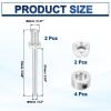 MECCANIXITY 5/16 Inch Diameter x 2.95 Inch Length 2 Set Landing Gear Axle Shaft Drive Axle with Nuts for RC Airplane view 2